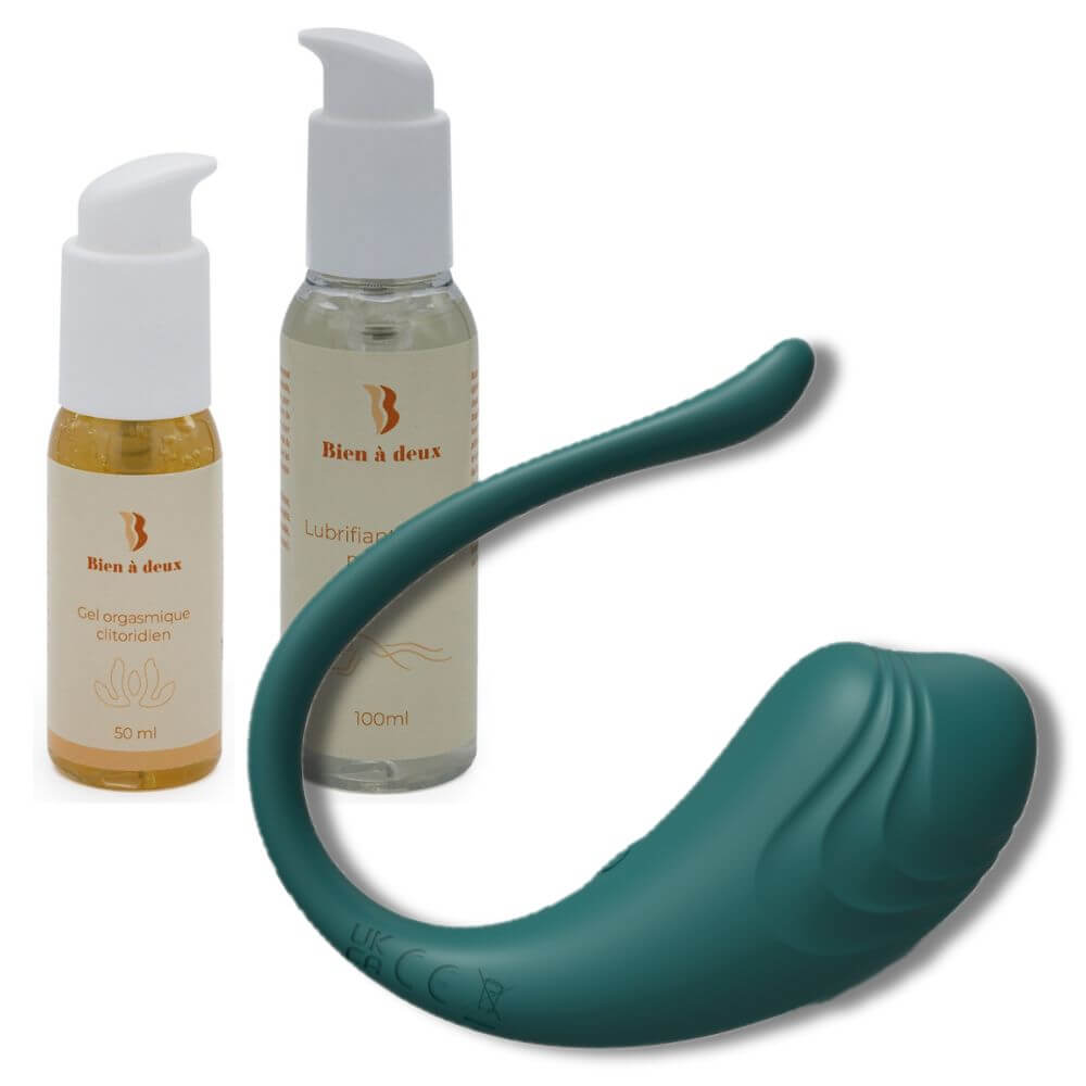 pack oeuf vibrant + gel clitoris + lubrifiant intime