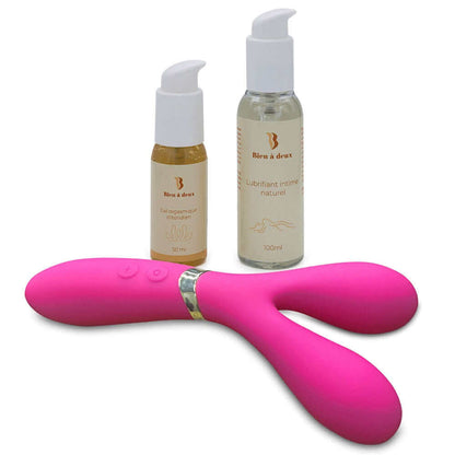 pack vibromasseur wand + gel clitoridien + lubrifiant intime naturel